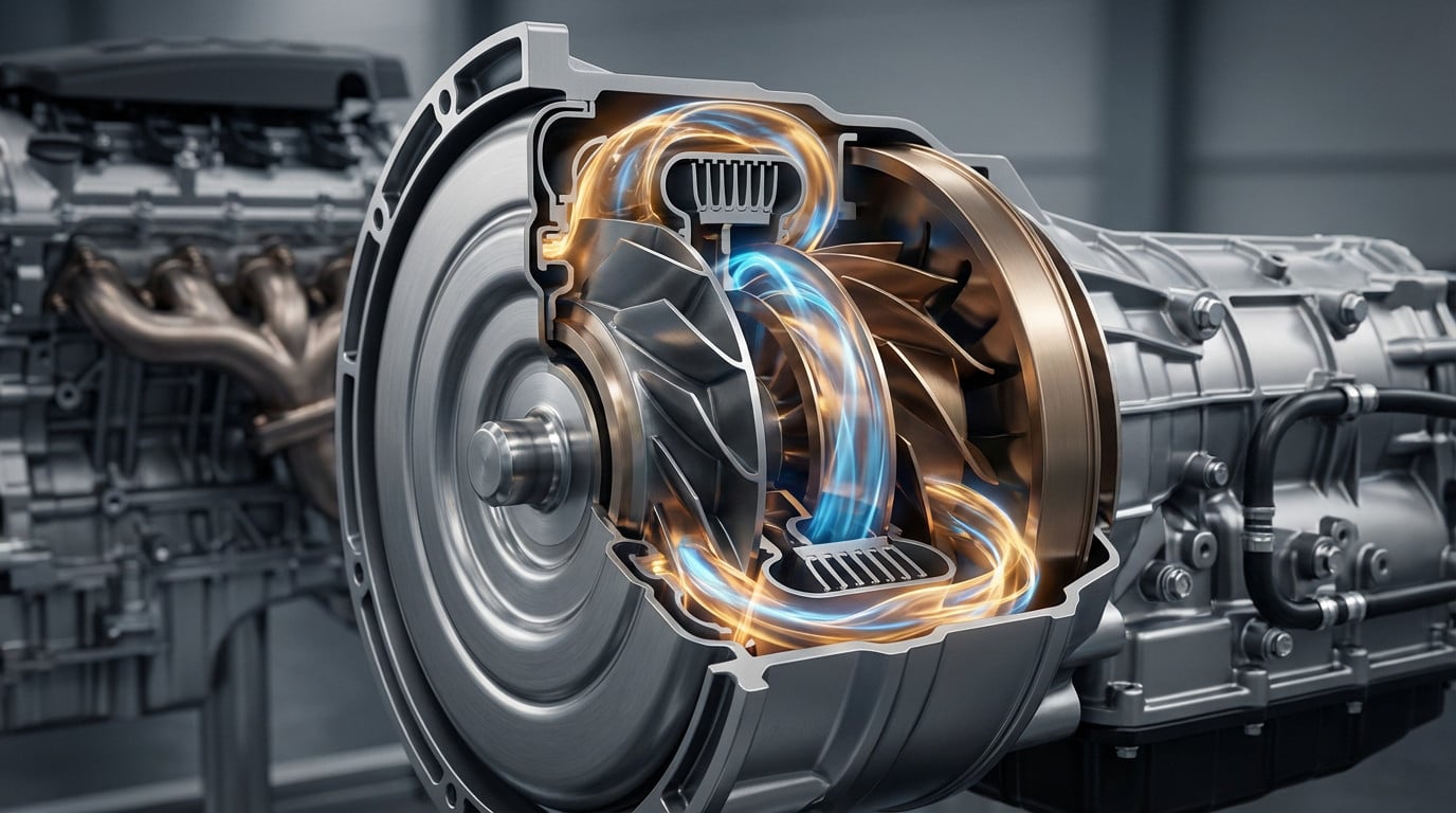 dynamic power transfer inside a torque converter